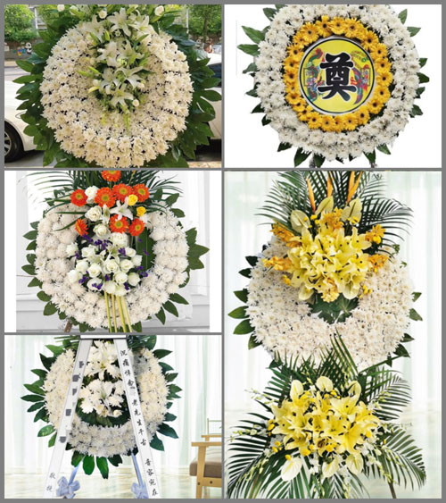 广东广州市白云区钟落潭镇竹一村花圈速递